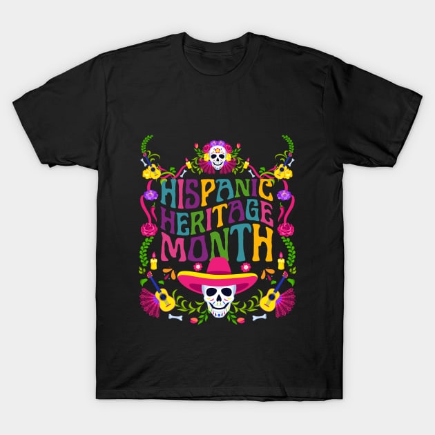 National Hispanic Heritage Month T-Shirt by Myartstor 